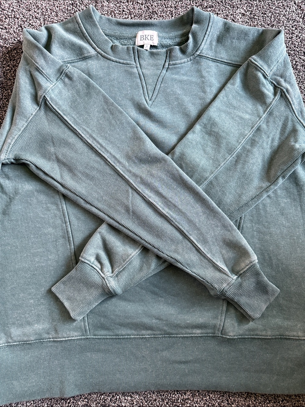 BKE Women'Small Sage Green Sweatshirt Size Small